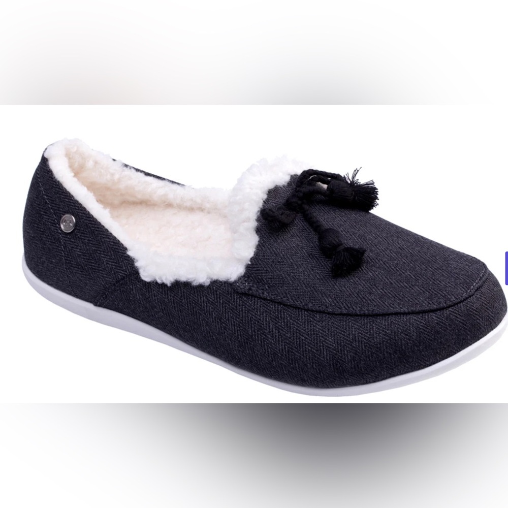 Waco Spenco - fireside slipper - black - size 6 - new